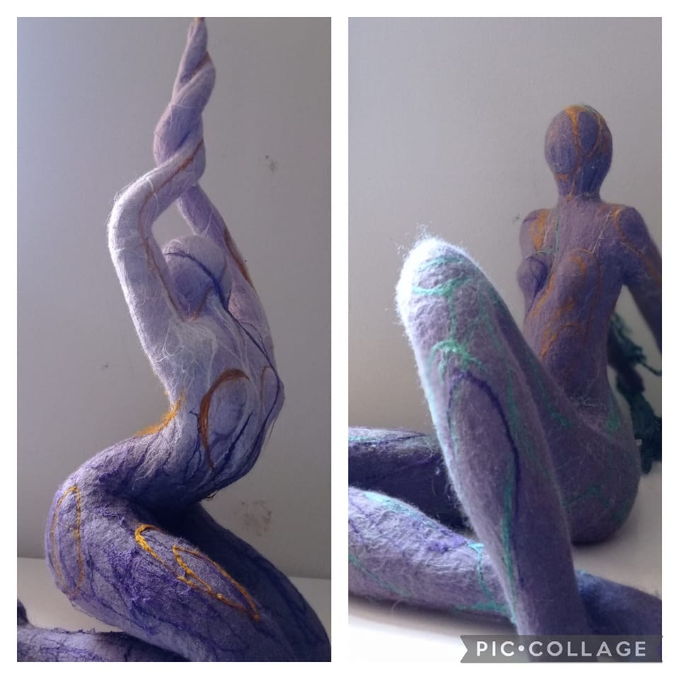 ‘But My Love, What If You Can Fly’, fibre art by Fiona Whyte