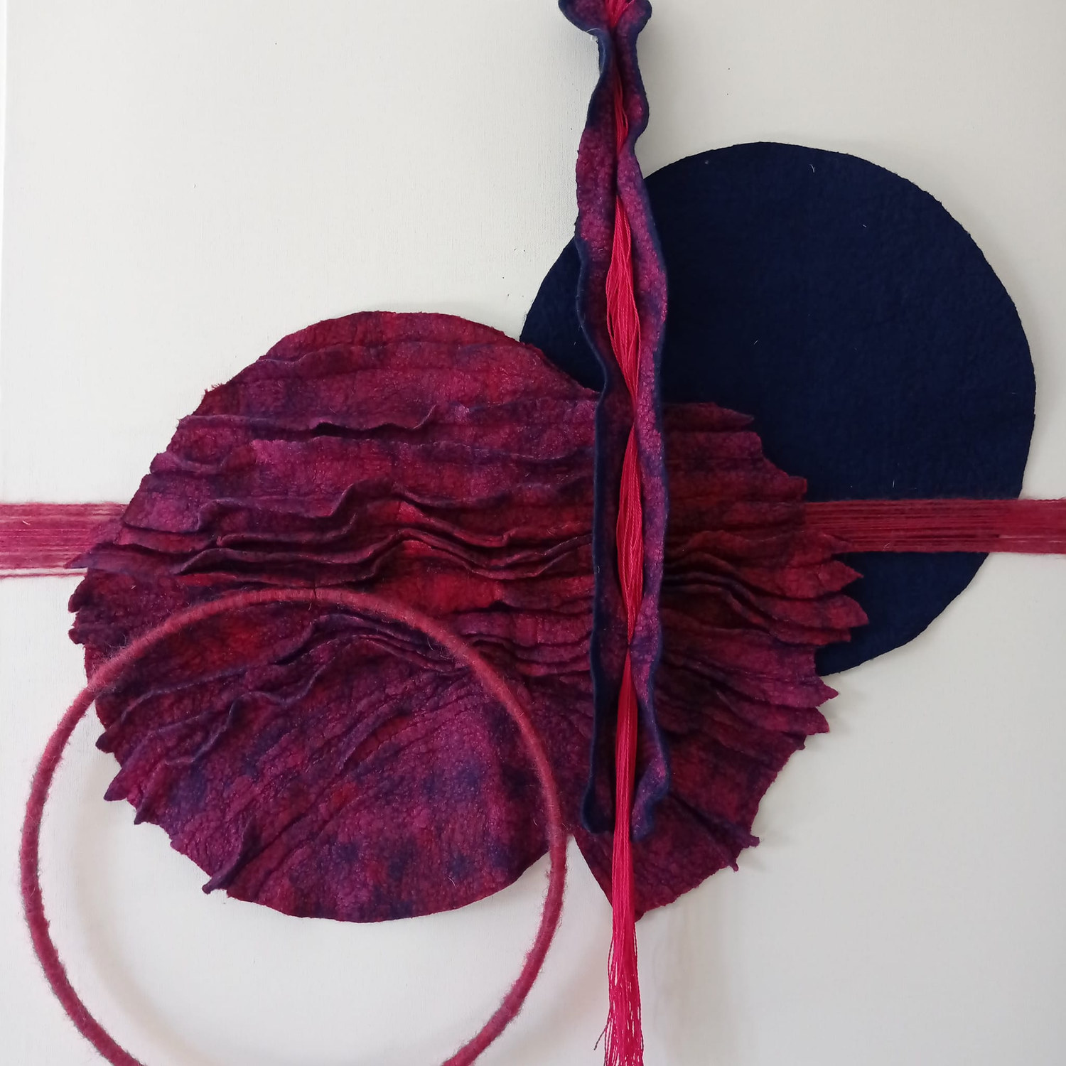 ‘Disrupt’, textile fine art by Fiona Whyte