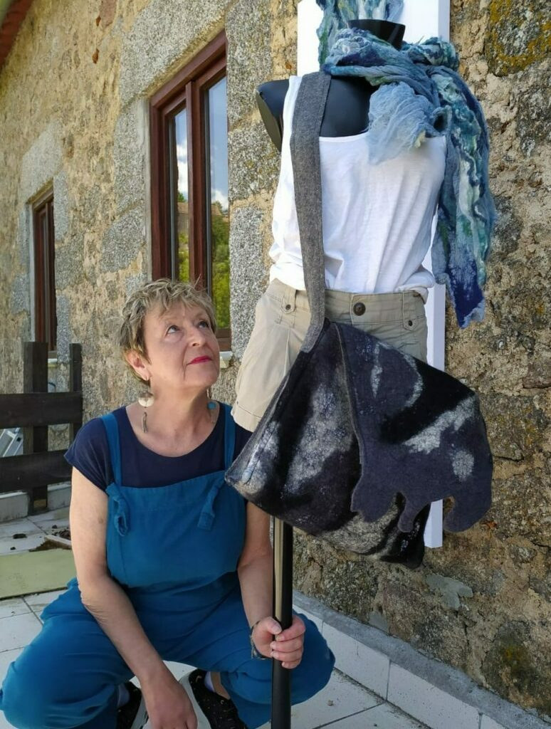 Portrait of fibre artist Fiona Whyte