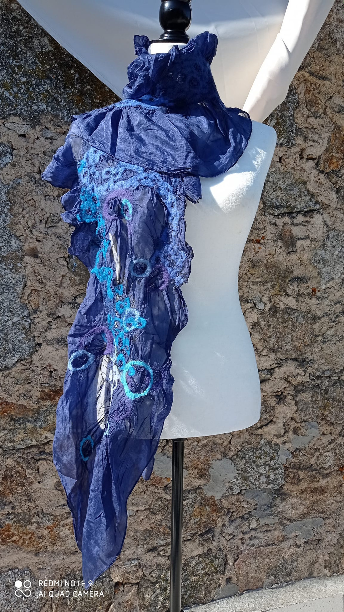 One-of-a-kind felted wearable by Fiona Whyte