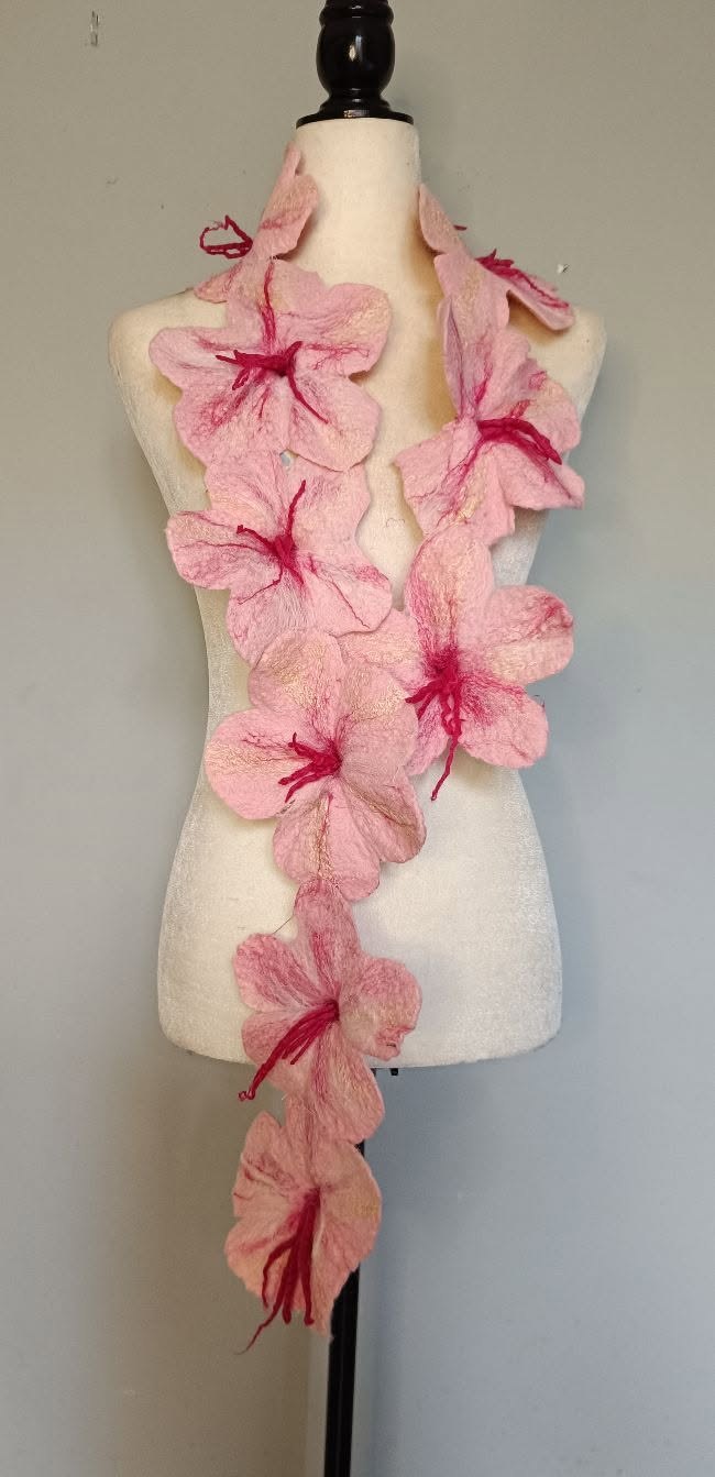 Hand-felted wearable art by Fiona Whyte