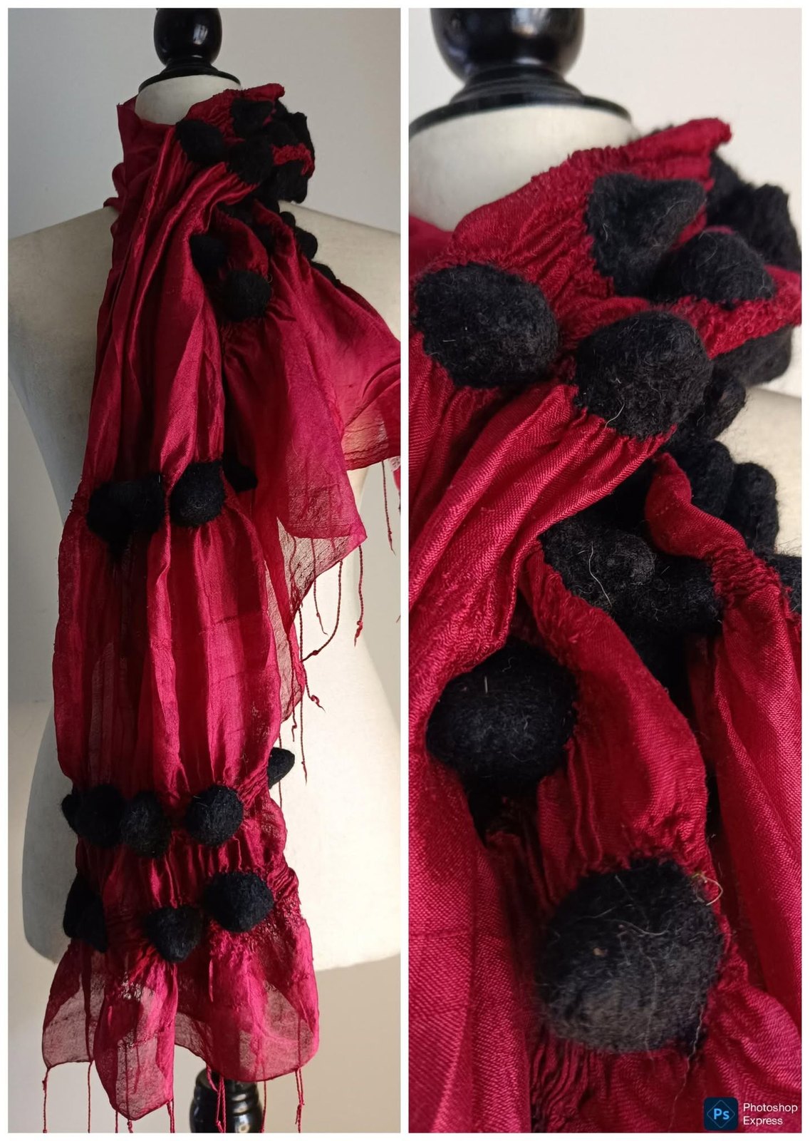 Hand-felted wearable art by Fiona Whyte
