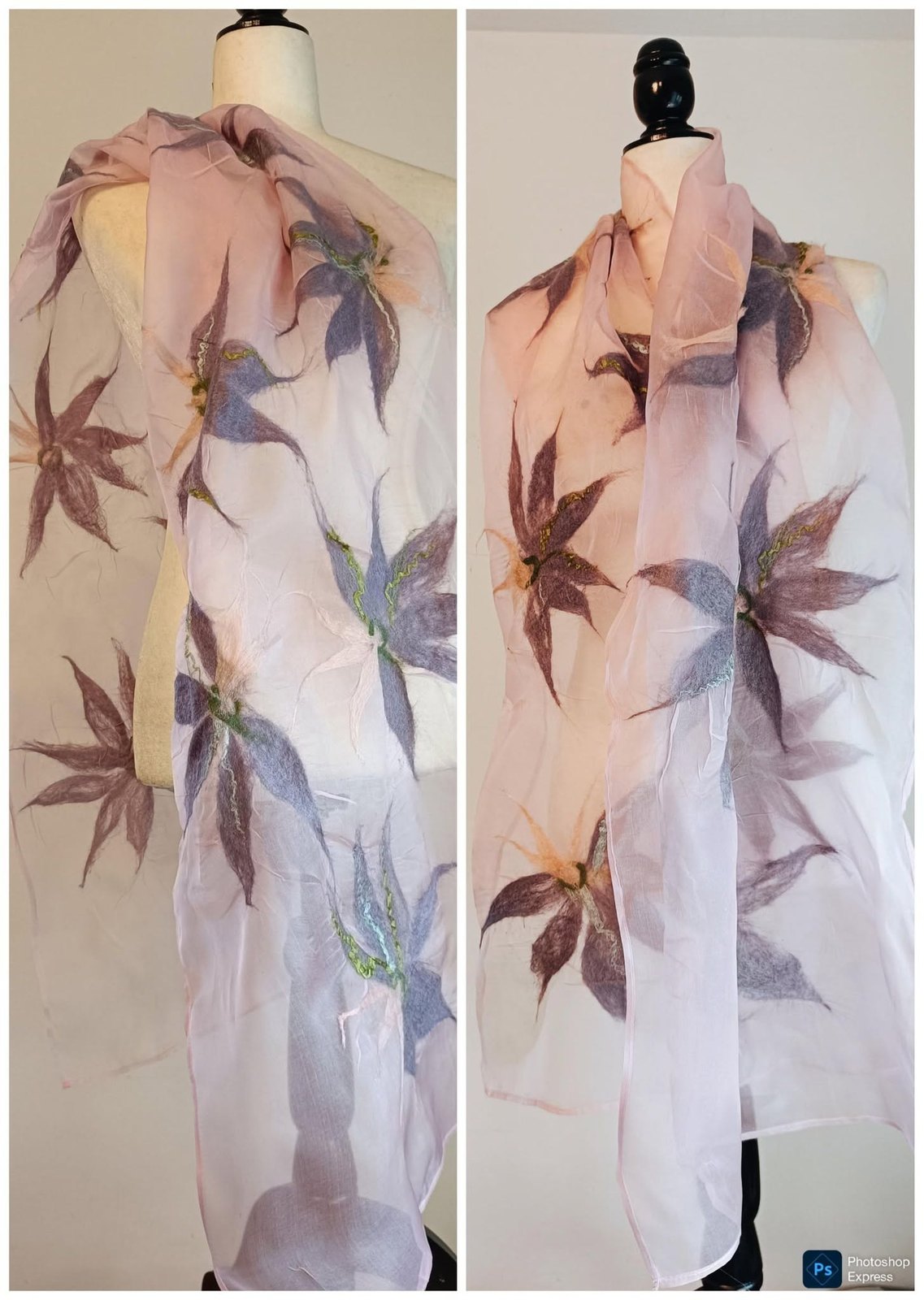 Hand-felted wearable art by Fiona Whyte