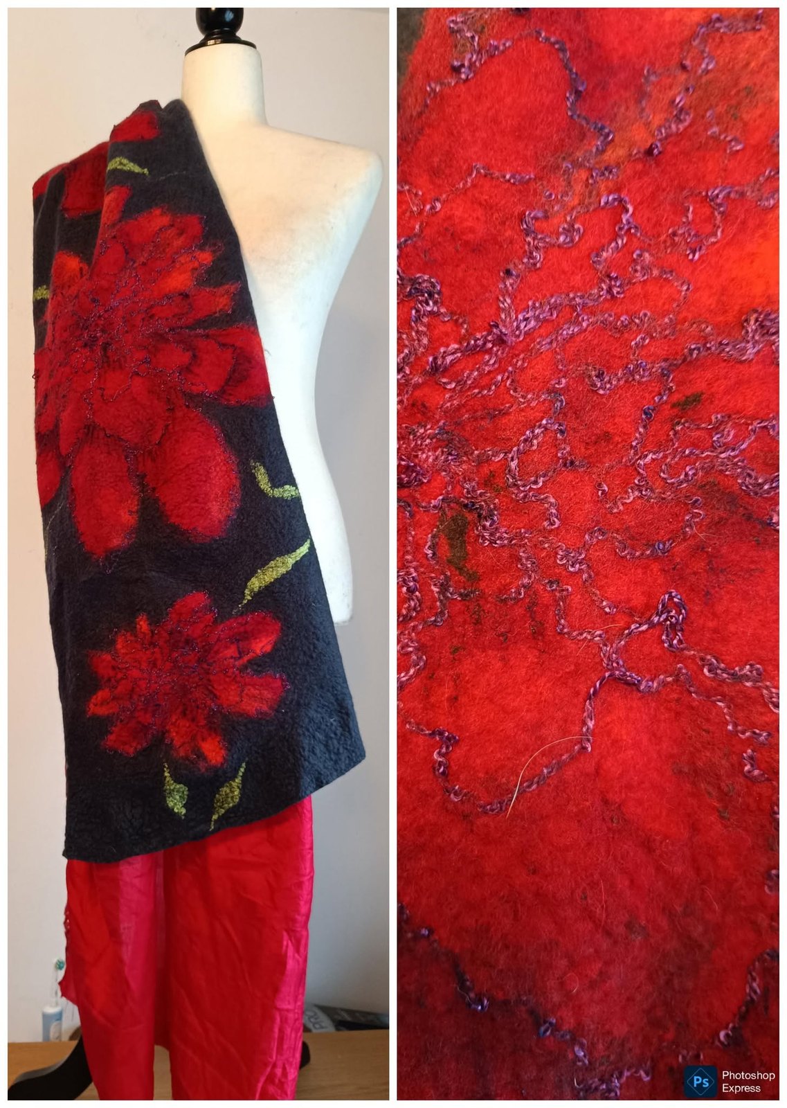 Hand-felted wearable art by Fiona Whyte