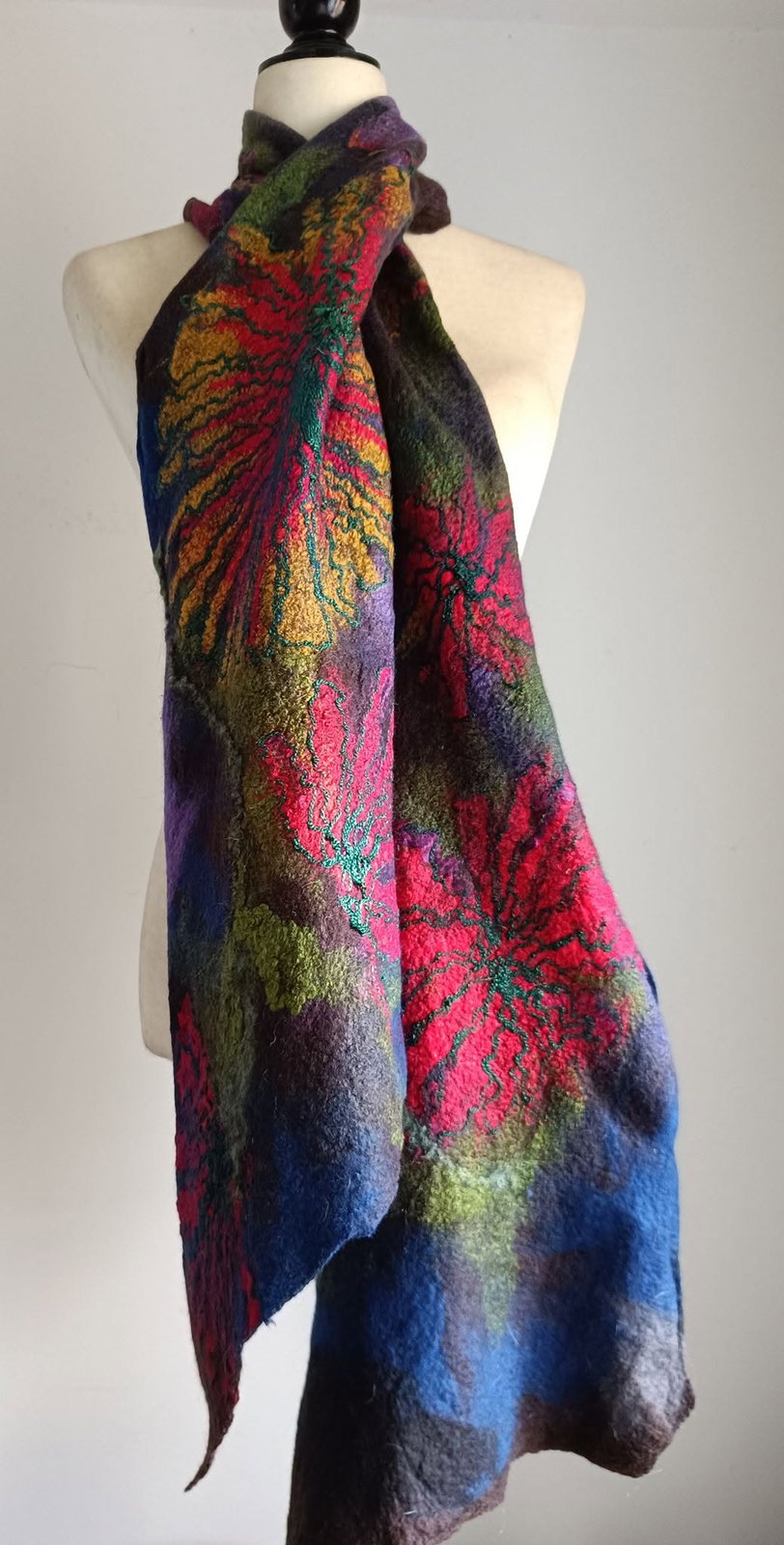 Hand-felted wearable art by Fiona Whyte