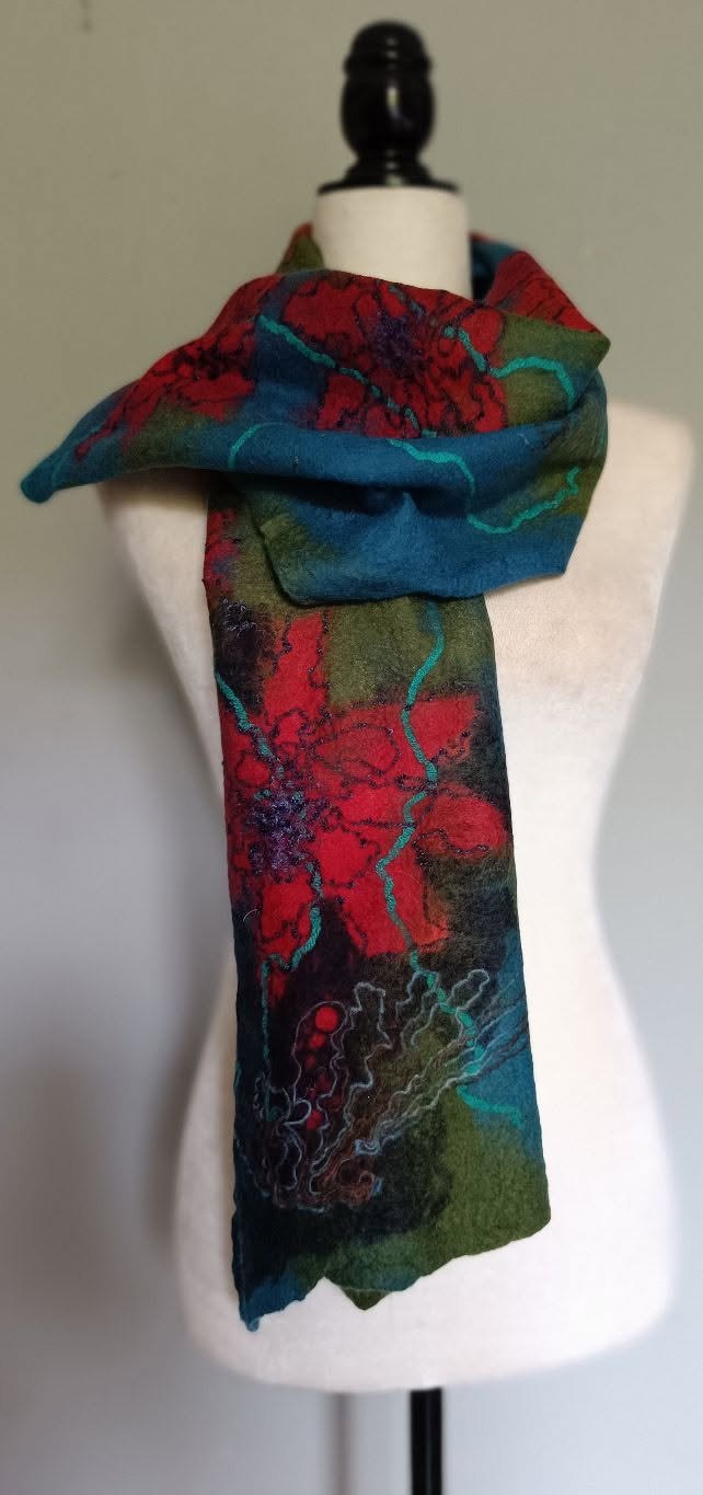 Hand-felted wearable art by Fiona Whyte
