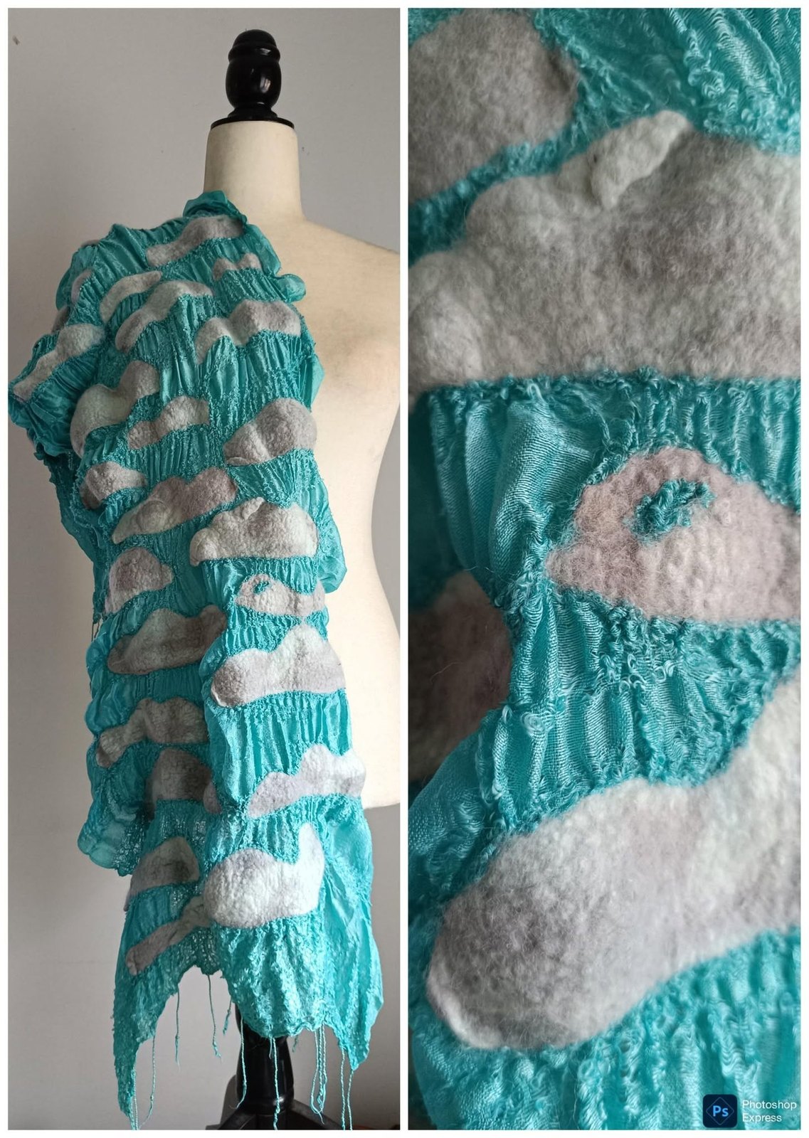 Hand-felted wearable art by Fiona Whyte
