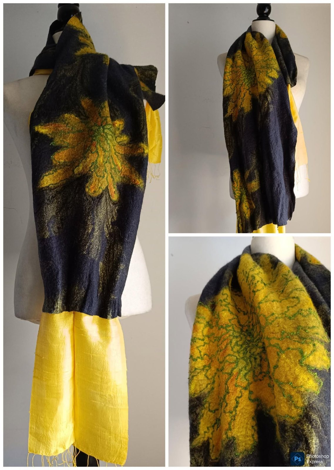 Hand-felted wearable art by Fiona Whyte