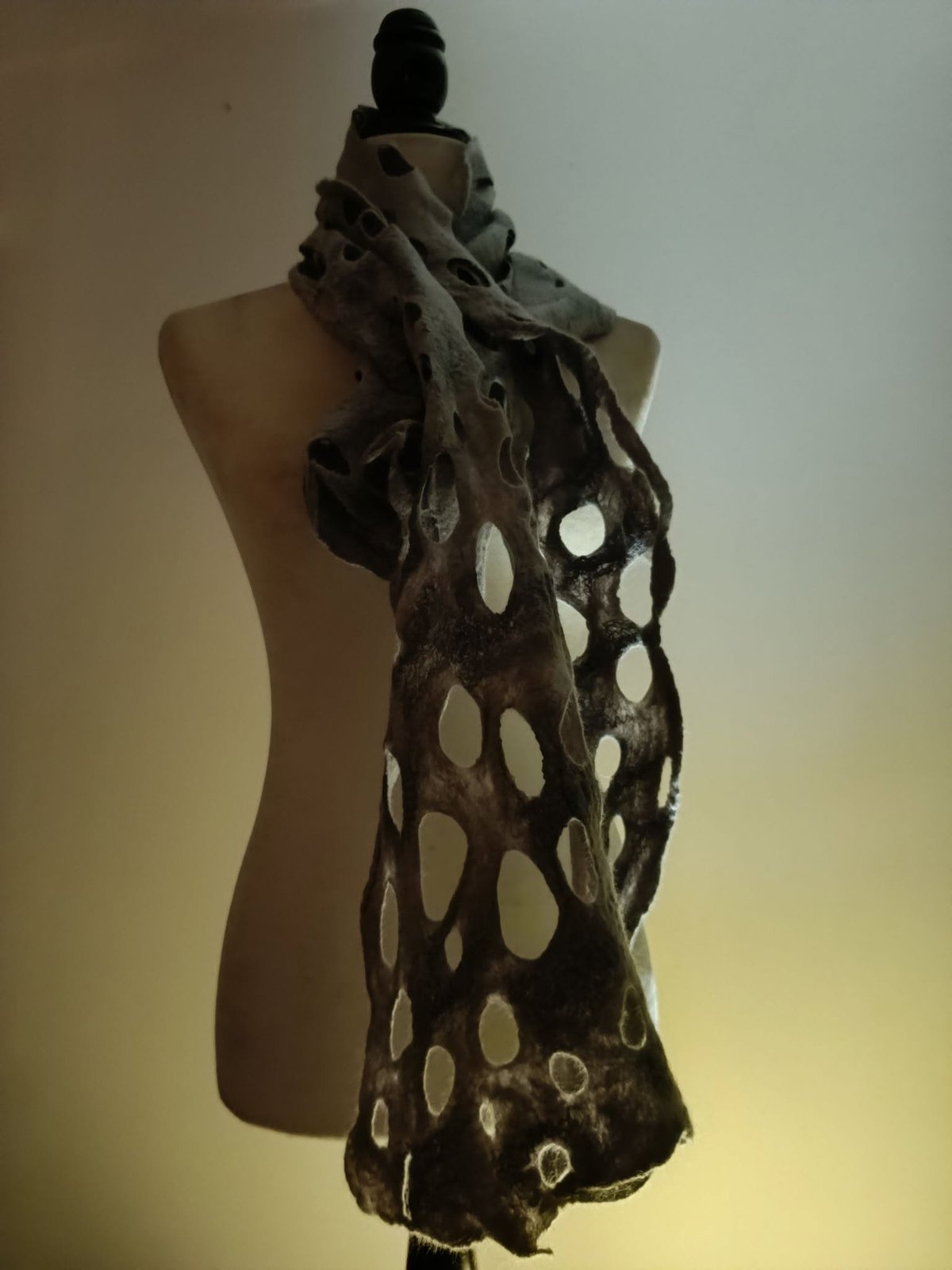 Hand-felted wearable art by Fiona Whyte