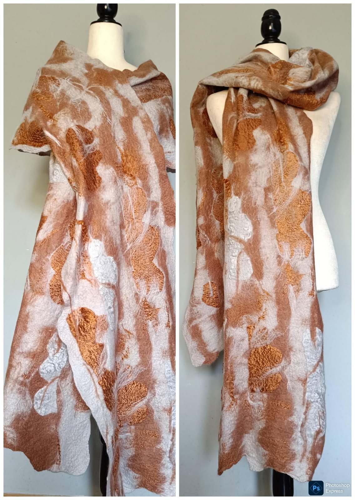 Hand-felted wearable art by Fiona Whyte