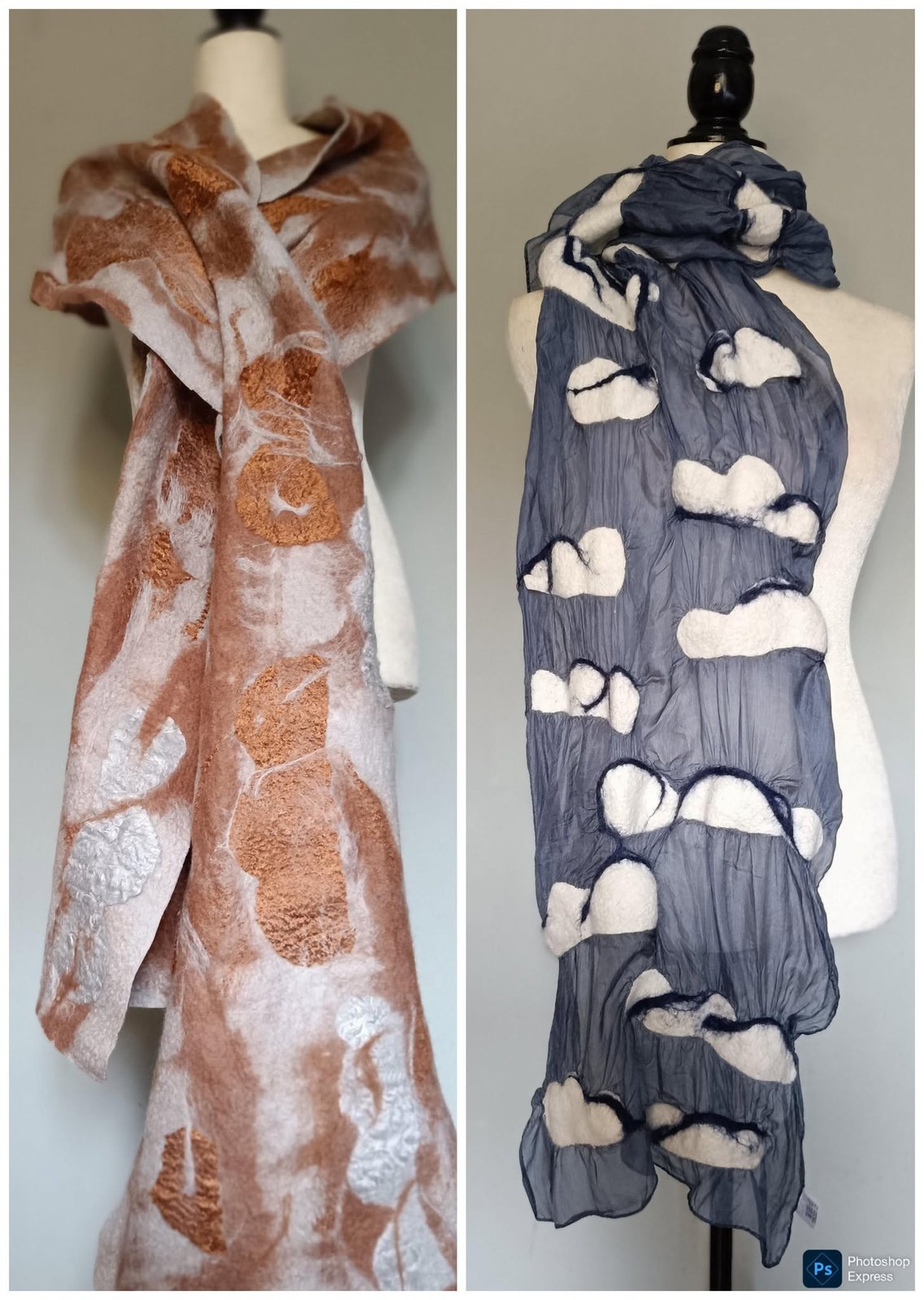 Hand-felted wearable art by Fiona Whyte