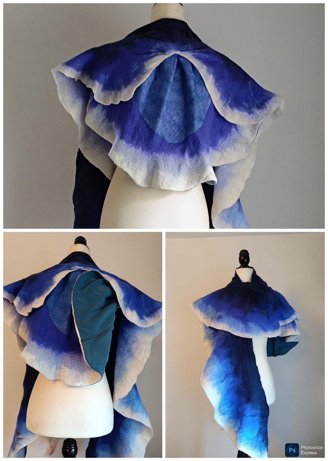 Hand-felted wearable art by Fiona Whyte
