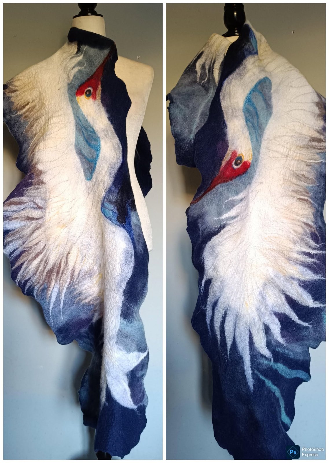 Hand-felted wearable art by Fiona Whyte